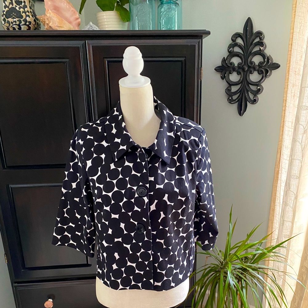 Cropped Jacket Polka Dot